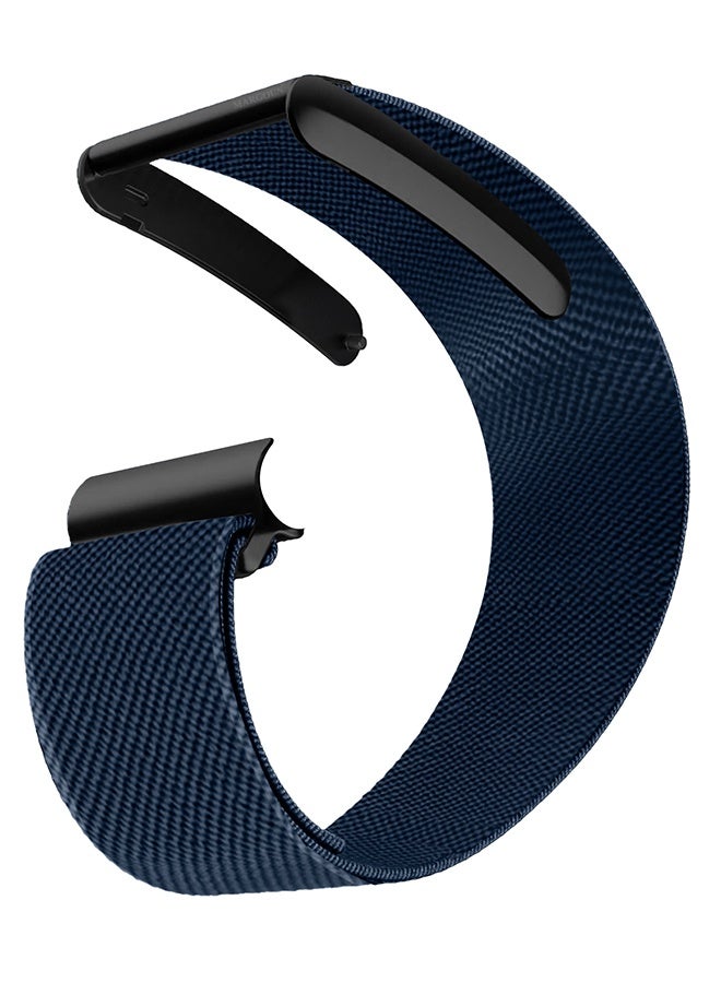 Premium Adjustable Nylon Strap for WHOOP 5, MG,One, Peak and Life – Lightweight & Breathable Replacement Band - Navy Blue - Image 2