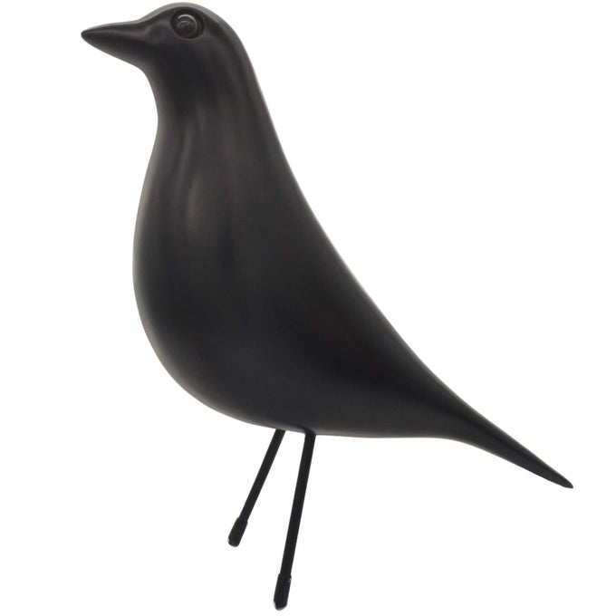 MIDCENTURY HOME DECOR HOUSE BIRD OFFICE DECOR DESK DOVE ORNAMENT ARTS GIFT BLACK