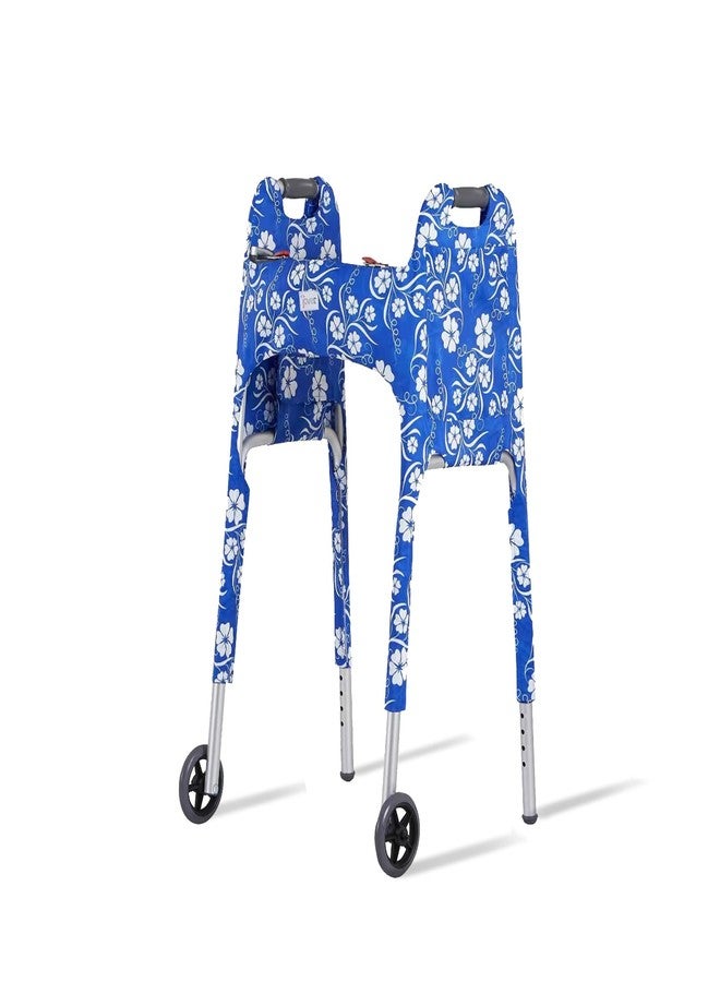Jover - Walker Covers (Paradise Floral) - Colorful Fabric Cover for Standard Folding Walker Mobility Aid with Pockets, Easy Fit Senior Walker Accessories, Washable Polyester, + Matching Storage Bag - Image 1
