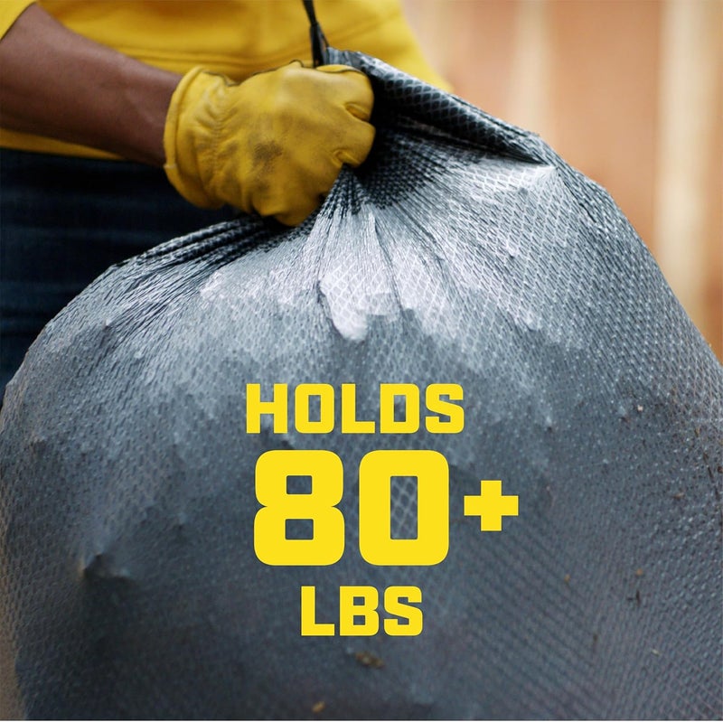 Glad Trash Bags, Large Drawstring Garbage Bags ForceFlex with Clorox, 30 Gallon, Mountain Air, 25 Count - Image 4
