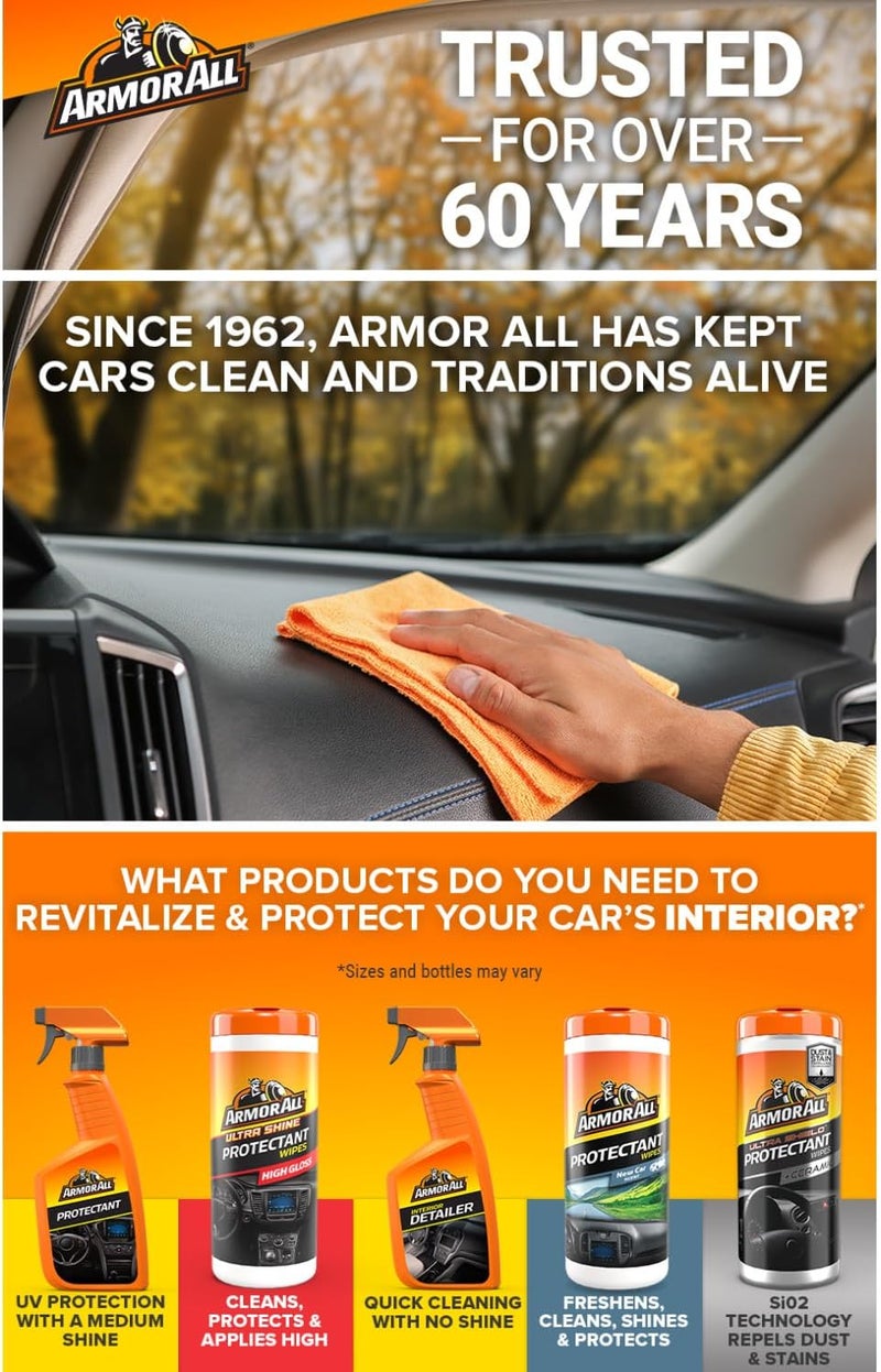 Extreme Shield Protectant Wipes by, Interior Car Cleaning Wipes with UV Protection Against Cracking and Fading, 25 Count - Image 1