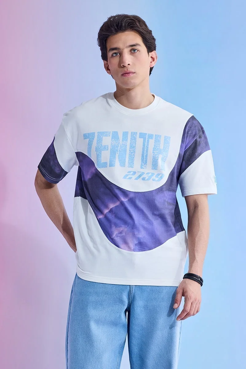 SNITCH Utopia Zenith Panelled Oversized T-Shirt