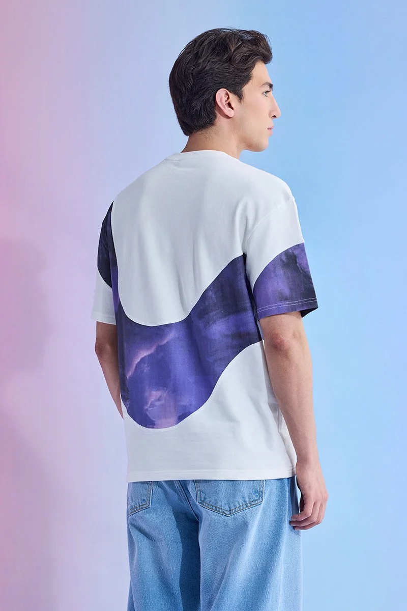 Snitch  Utopia Zenith Panelled Oversized T-Shirt for Men | Best Price UAE