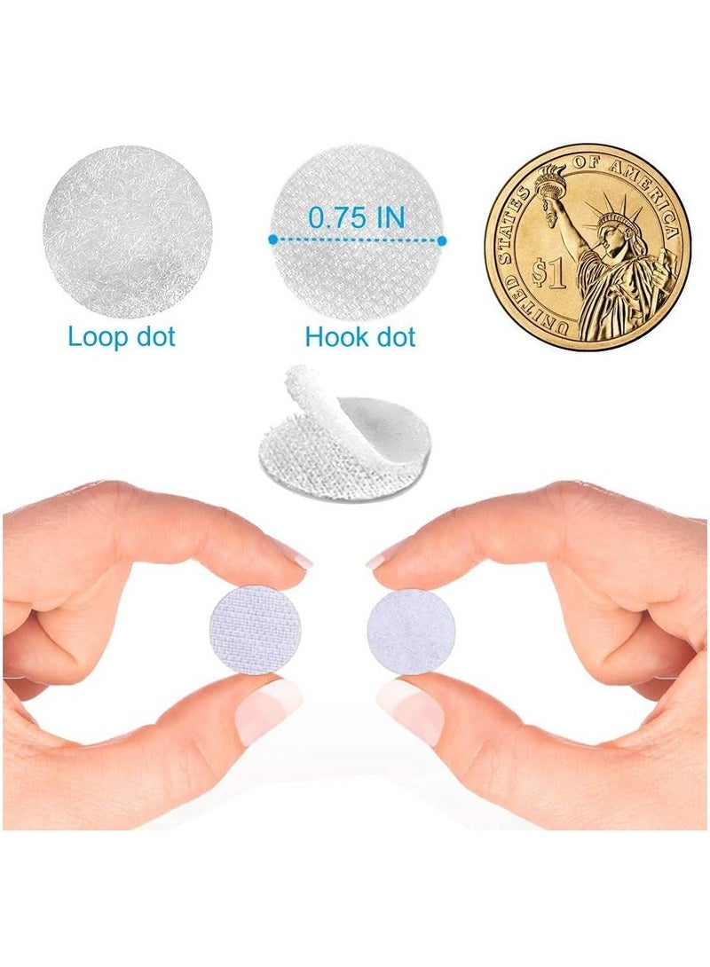 هاهاهاي 500 زوج (1000PCS) من النقاط ذاتية اللصق ، وأشرطة معدنية لزجة معدنية مع منصات مستديرة للخطاف والحلقة ، وقطر 15 مم قوي مقاوم للماء ، ومناسب للفصل الدراسي ، والمكتب ، والمنزل - Image 2