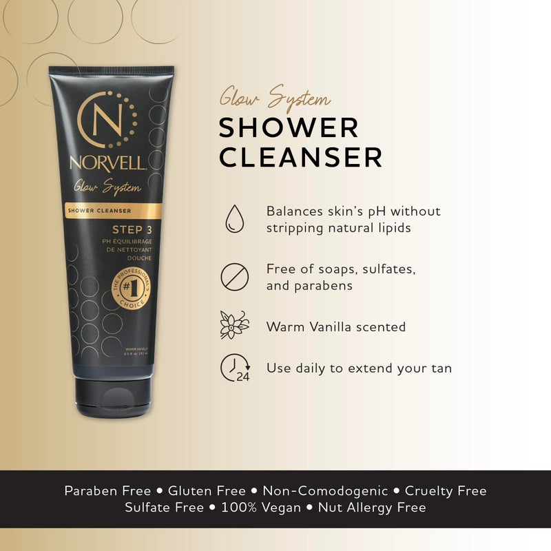 Norvell Post Self Tanner pH Balancing Cleanser Body Wash 8.5 fl oz â€“ Gentle Self Tan Safe Formula to Maintain Even Color, Extend Sunless Tanning & Leave Skin Soft and Hydrated - Image 2