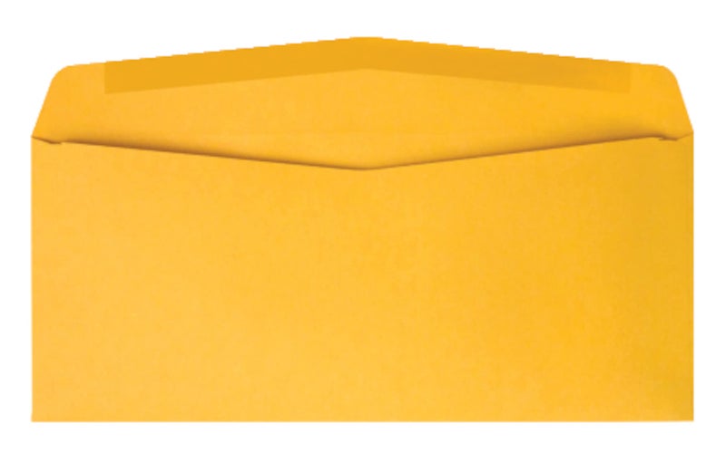 Quality Park #10 Envelopes, Durable 28 lb Kraft Paper, 4-1/8 x 9-1/2 Inches, Gummed, 500 per Box (QUA11162) - Image 2
