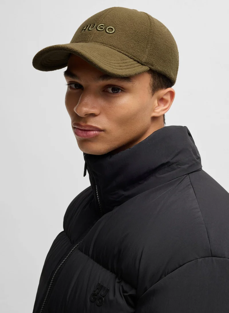 HUGO Fleece cap with embroidered logo