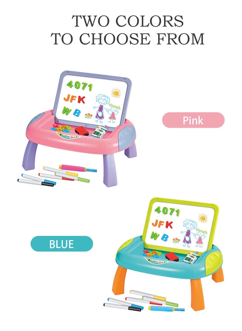 MaBaby - Art Magnetic Whiteboard and Chalkboard Tabletop Drawing Board for Kids with Magnetic Letters Numbers and Other Accessories, Education Toys Gifts for Toddlers Boys and Girls - Image 1