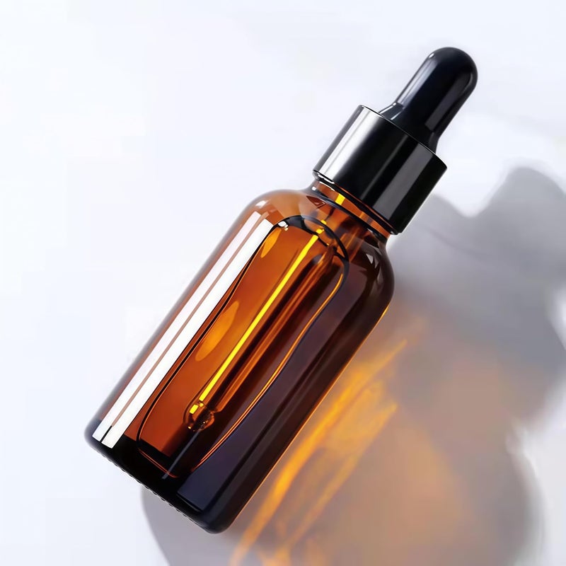 ericotry 12PCS 20ml 0.67oz Empty Refillable Amber Glass Essential Oil Bottle Vial Container with Glass Pipette Dropper For Essential Oils other Liquids Pack of 12 - Image 5