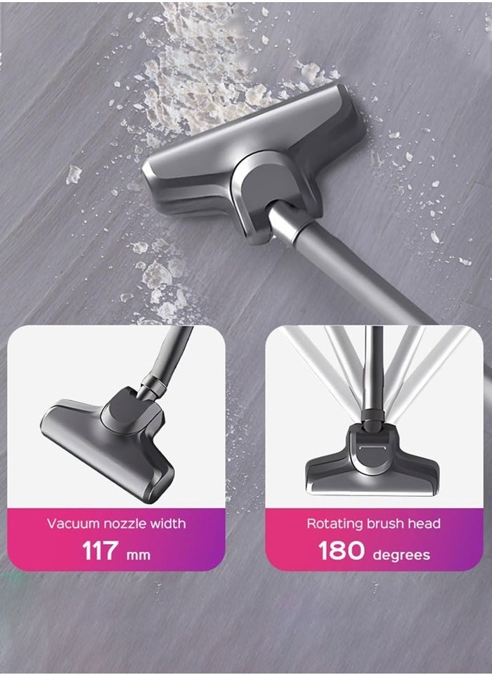 ELTRAZONE 4 in 1 Cordless Vacuum Cleaner,10000Pa UV Mite Removal, Stick Handheld Vacuum Cleaner Ultra Quiet,Lightweight Vacuum Cleaner with HEPA Filter For Home/Car/Pet and Carpet Cleaning - Image 5