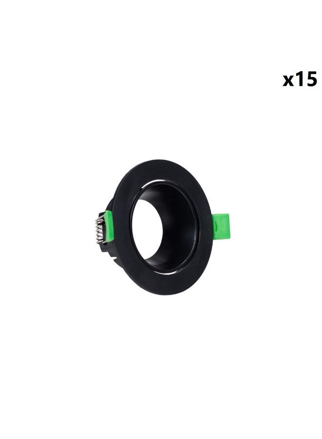 Jana Light Round Black adjustable SpotLight Frame quantity 15 - Image 1