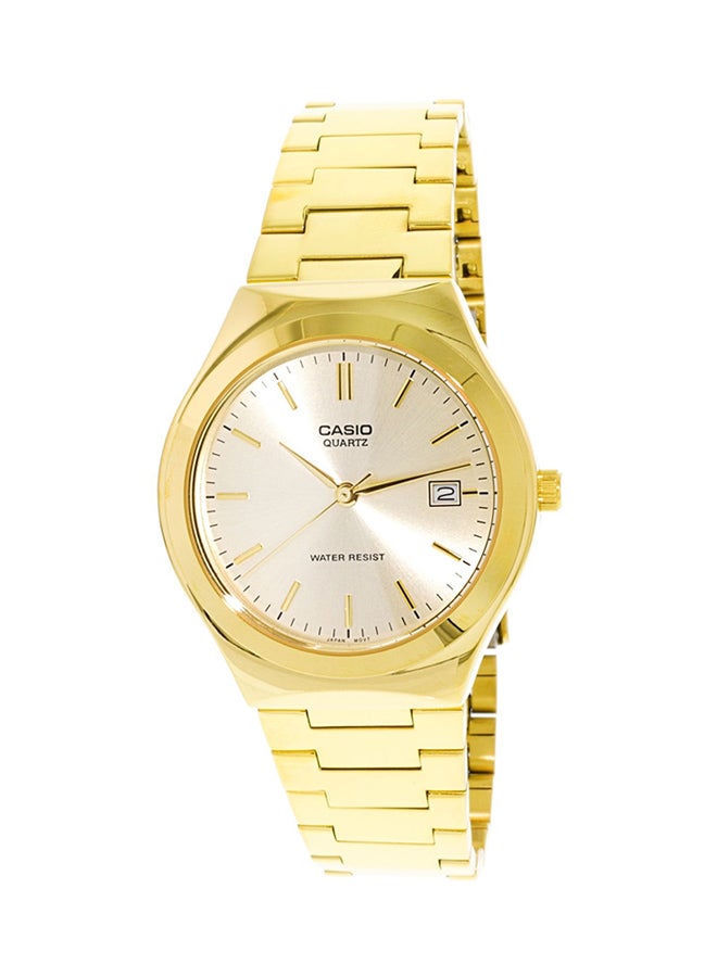 كاسيو ساعة يد بعقارب بسوار من المعدن طراز MTP1170N-9A - مقاس 36 مم - لون ذهبي رجال - Image 1