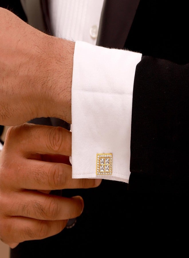 Voylla Kings of Rajasthan Ranasya Cufflinks for Men,Wedding,Dulha,Groom,Traditional,Ethnic,Royal,Gift for Mens & Boys - Image 3