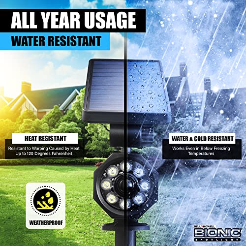 Bell Howell Bell+Howell Bionic Spotlight Motion Solar Spot Lights Outdoor Waterproof, Landscape Light, Outdoor Solar Yard Lighting Weather Resistant, Super Bright LED Lights, for Garden, Lawn As Seen On TV - Image 4