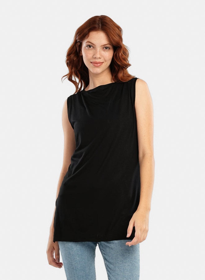 Carina Relaxed Fit Sleeveless T-Shirt - Image 1