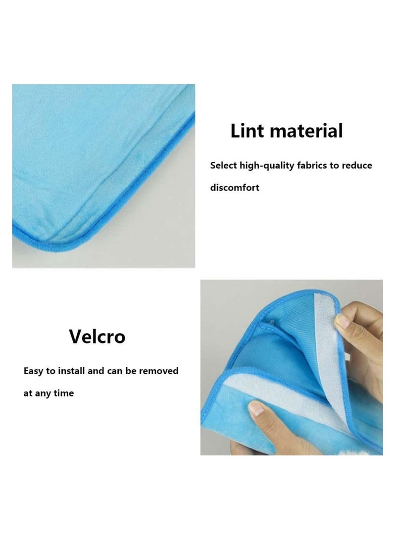 Excefore Child Seat Belt Pillow, Adjust Vehicle Shoulder Pads Safety Belt Protector Cushion Plush Soft Auto Seat Belt Strap Cover Headrest Neck Support for Children (2 Pack) - Image 3