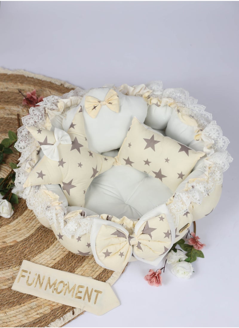 FUN MOMENT - The Sparrow's nest mattress for children consists of 4 pieces with different prints - Image 1