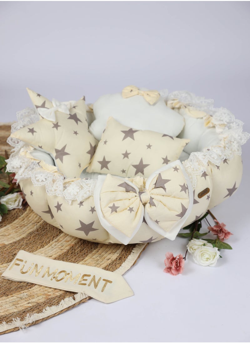 FUN MOMENT - The Sparrow's nest mattress for children consists of 4 pieces with different prints - Image 1
