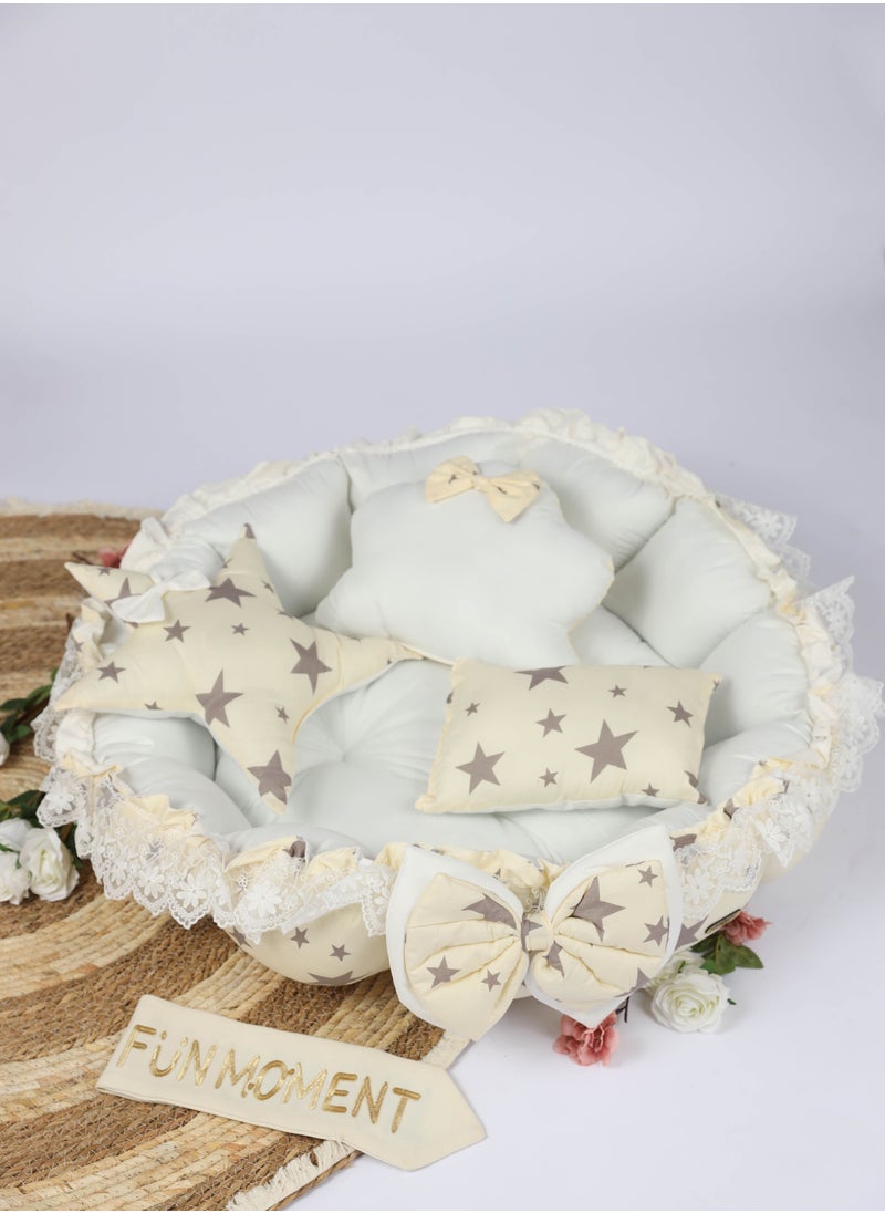 FUN MOMENT - The Sparrow's nest mattress for children consists of 4 pieces with different prints - Image 1