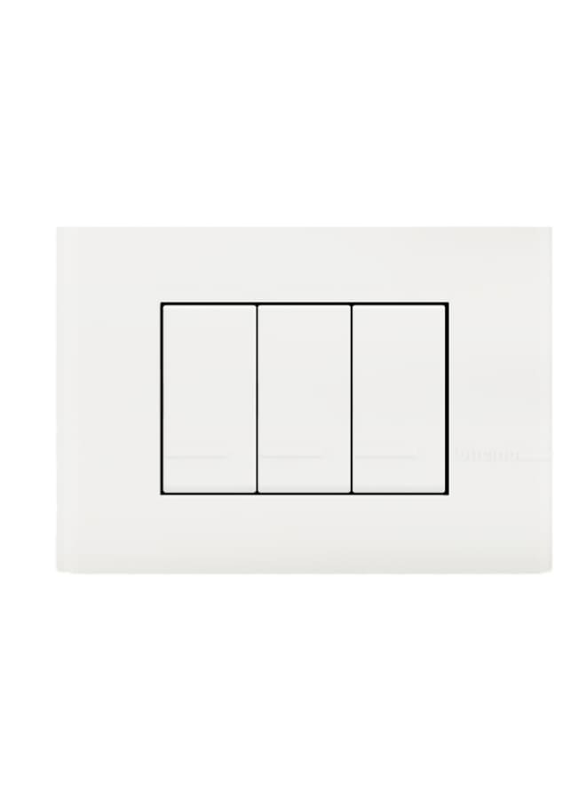 Bticino Forma Max Plastic Electric Socket, 3 Holes, 10 x 7 cm², White"