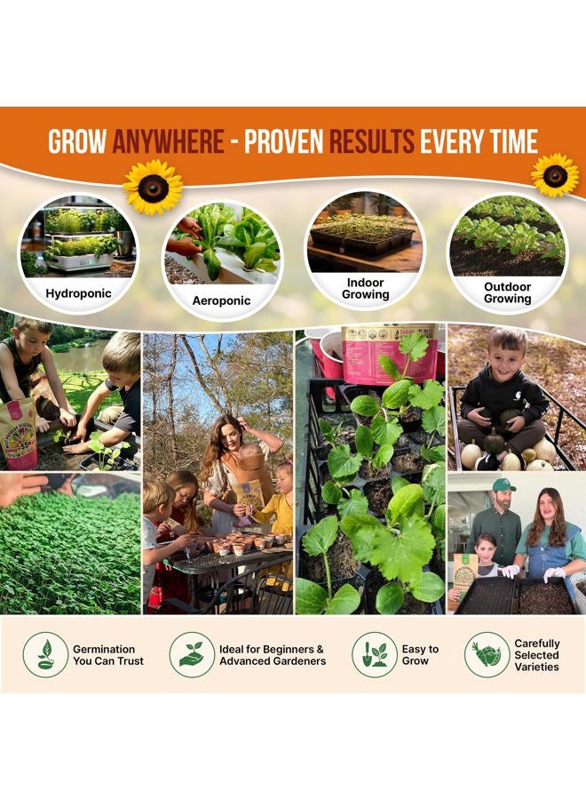 Organo Republic 25 Summer Vegetable & Fruit Seeds Variety Pack for Outdoors and Indoor Home Gardening 1500+ Non-GMO Heirloom Veggie & Salad Green Seeds: Collards Tomato Pepper Okra Onion Bean Cucumber - Image 5