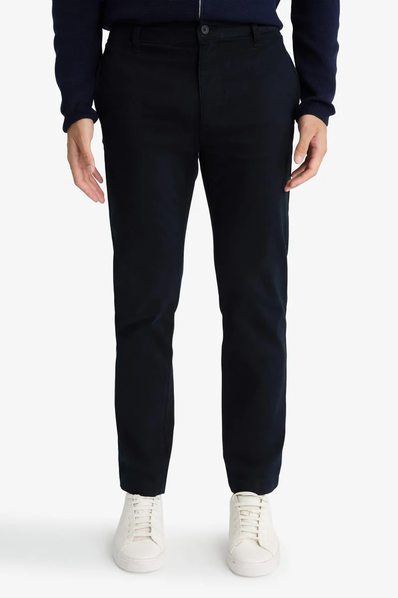 Defacto  Regular Fit Straight Trousers for Men | Best Price UAE