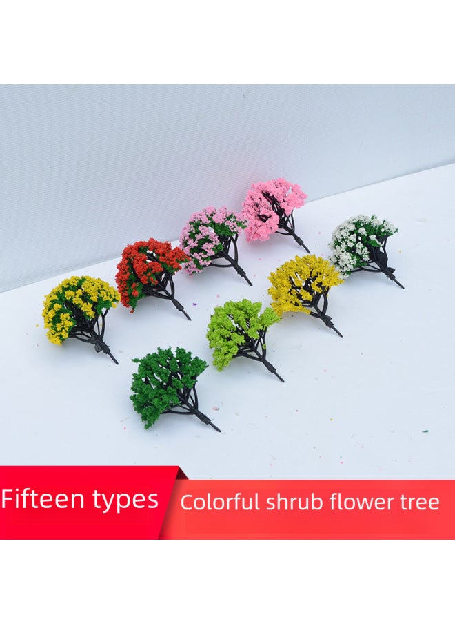 Generic - Miniature Handmade Diy Scenery Model Tree Artificial Sandbox Architecture Decoration Production Materials Small Tree Scenery-Color:MR104-5CM Rose Red - Image 1