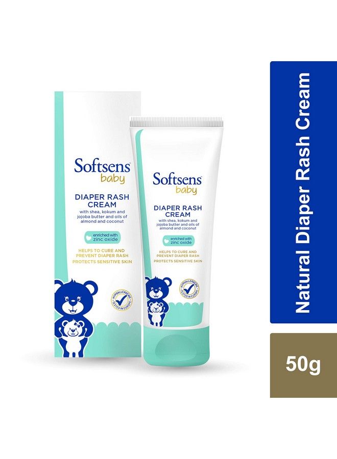 Softsens Baby Natural Diaper ; Nappy Rash Cream Enriched With Aloe Vera Juice And Shea Butter 50G - Image 3