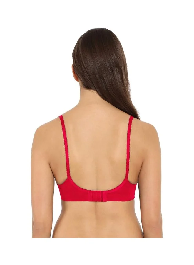 JOCKEY Jockey 1242 Women Wire free Non Padded Super Combed Cotton Elastane Stretch Medium Coverage Cross Over Everyday Bra with Adjustable Straps