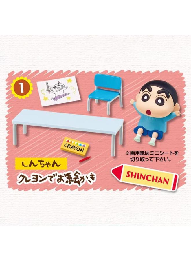 Toy Blind Box Crayon Xiaoxin Kindergarten Slide Happy Set Of Doll Doll Doll Machine Gift-Color:6 Kindergarten Xiaoxin-Height:4.5-6CM  - Image 5