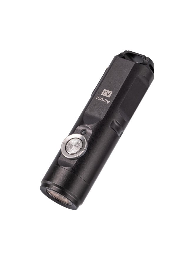 RovyVon A3 Gen 4 Mini Keychain Flashlight Super Bright 650 Lumens USB C Rechargeable EDC Flashlight WaterResistant Compact and Portable for Everyday Carry Camping Emergency Gun Grey - Image 1