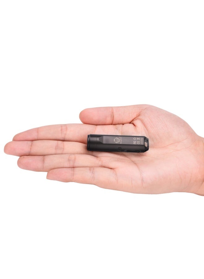 RovyVon A3 Gen 4 Mini Keychain Flashlight Super Bright 650 Lumens USB C Rechargeable EDC Flashlight WaterResistant Compact and Portable for Everyday Carry Camping Emergency Gun Grey - Image 2