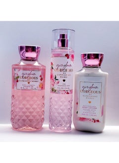 White Barn Bath & Body Works Gingham Gorgeous Trio Gift Set Fragrance Mist Body Lotion Shower Gel Full Size  - Image 1