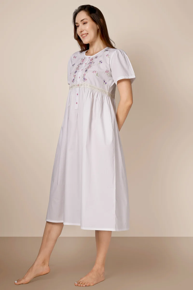 After Dark Melissa, Embroidered Nightdress