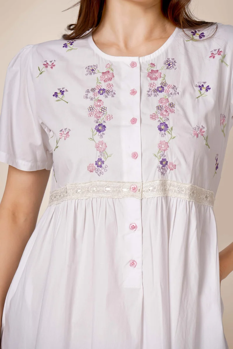 After Dark Melissa, Embroidered Nightdress