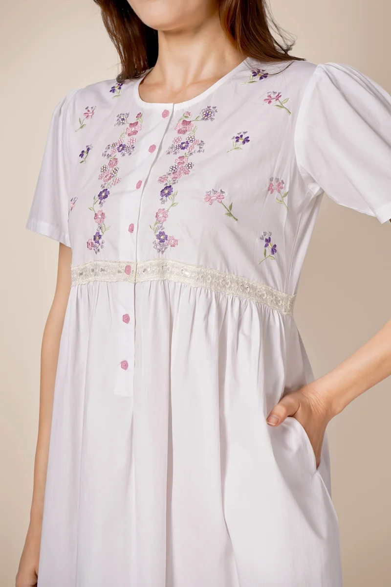 After Dark Melissa, Embroidered Nightdress
