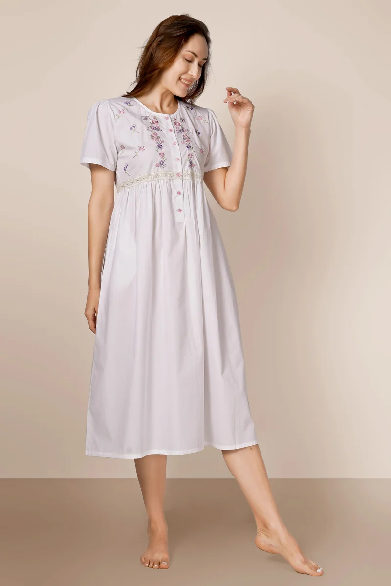 After Dark Melissa, Embroidered Nightdress