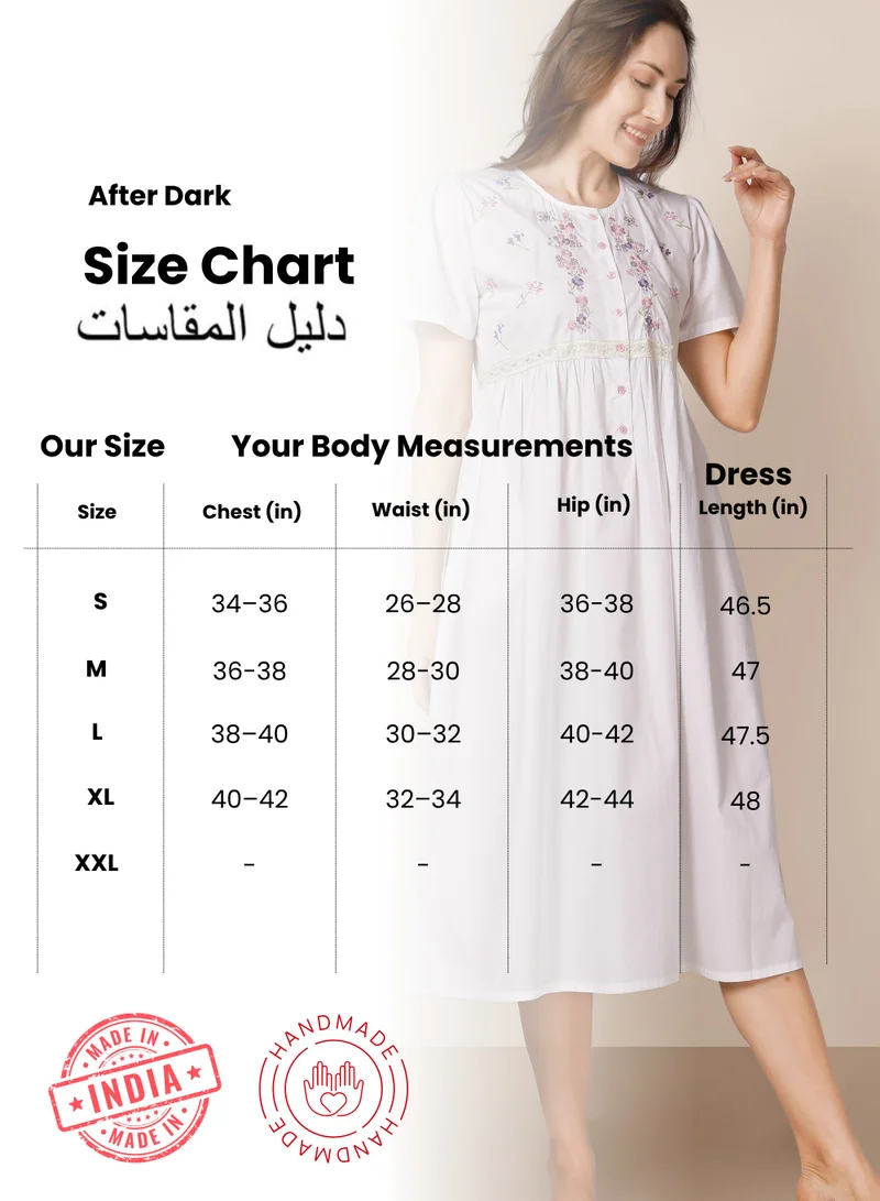 After Dark Melissa, Embroidered Nightdress