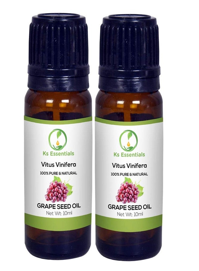 Ks Essentials 100% Pure Grapeseed Carrier Oil (Vitus Vinifera (Pack of 2-10ml) - Image 2