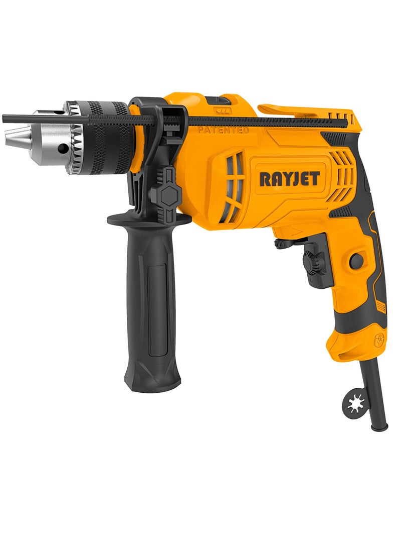 RAYJET 710W Impact Drill – 2-in-1 Electric Hammer & Driver for Wall, Concrete, Wood, Metal - Image 1