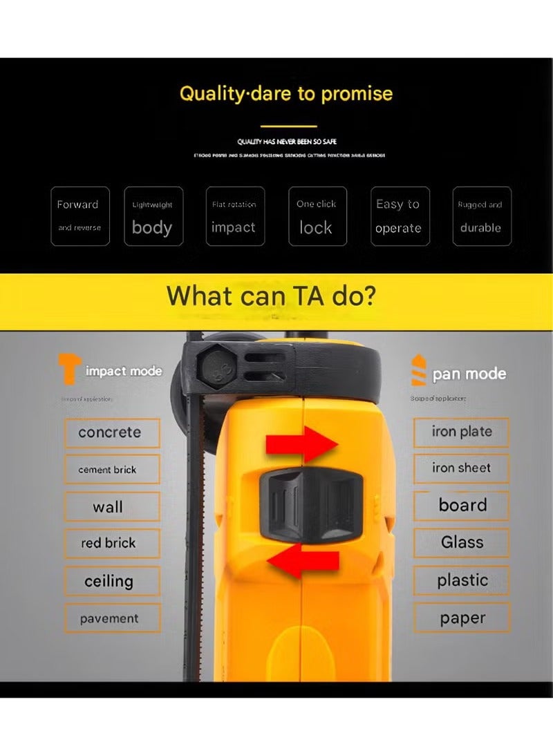 RAYJET 710W Impact Drill – 2-in-1 Electric Hammer & Driver for Wall, Concrete, Wood, Metal - Image 4