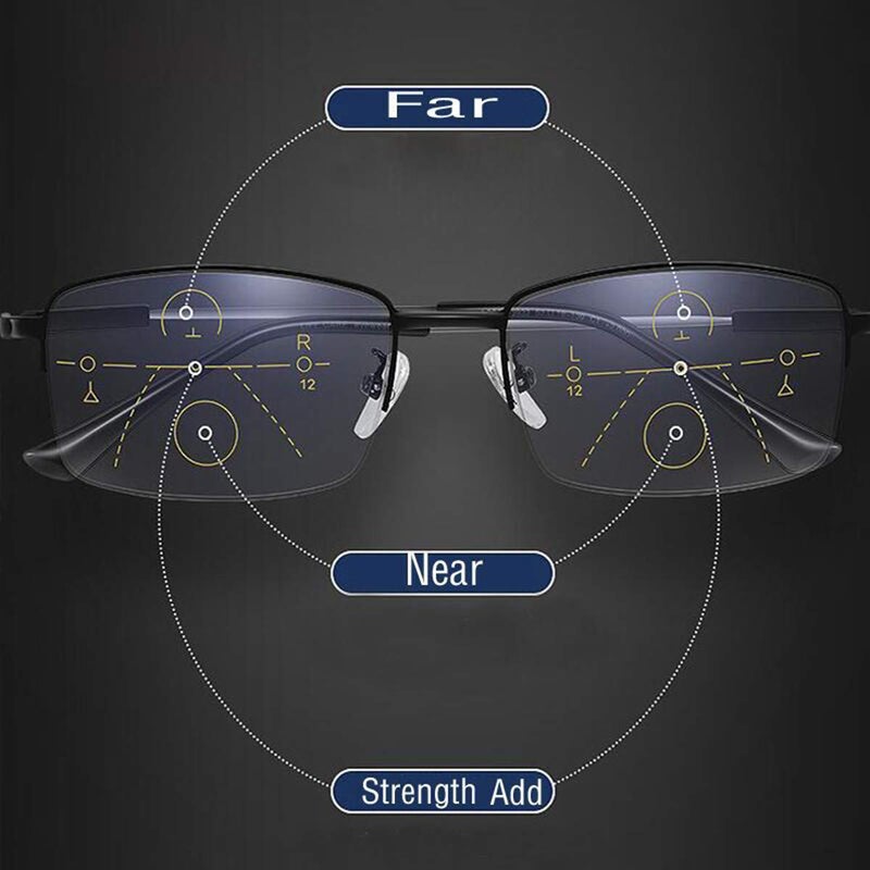 MIRYEA Progressive Multifocus Reading Glasses Blue Light Blocking Computer Readers - Image 3