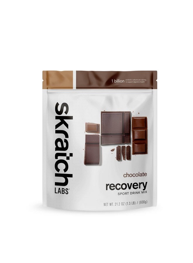 سكراتش لابز مزيج مشروب التعافي بعد التمرين من Skratch Labs بالشوكولاتة (21.2 أونصة، 12 وجبة) مع بروتين الحليب الكامل من الكازين ومصل اللبن والبروبيوتيك وخالي من الجلوتين وكوشير ونباتي