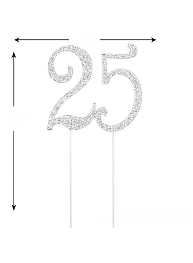 Spin Wedding Cake Insert Card Wedding Anniversary Wedding Cake Accessories Large Numbers 15,16,25,60 - Image 3