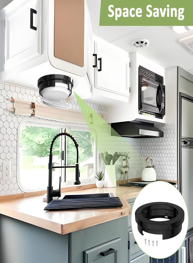 SAQXK RV Trailer Paper Plate Holder Dispenser with Screws for 9 inch Paper or Plastic Plates Mounts Under Cabinets or Shelves Compact Spaces Black - Image 4