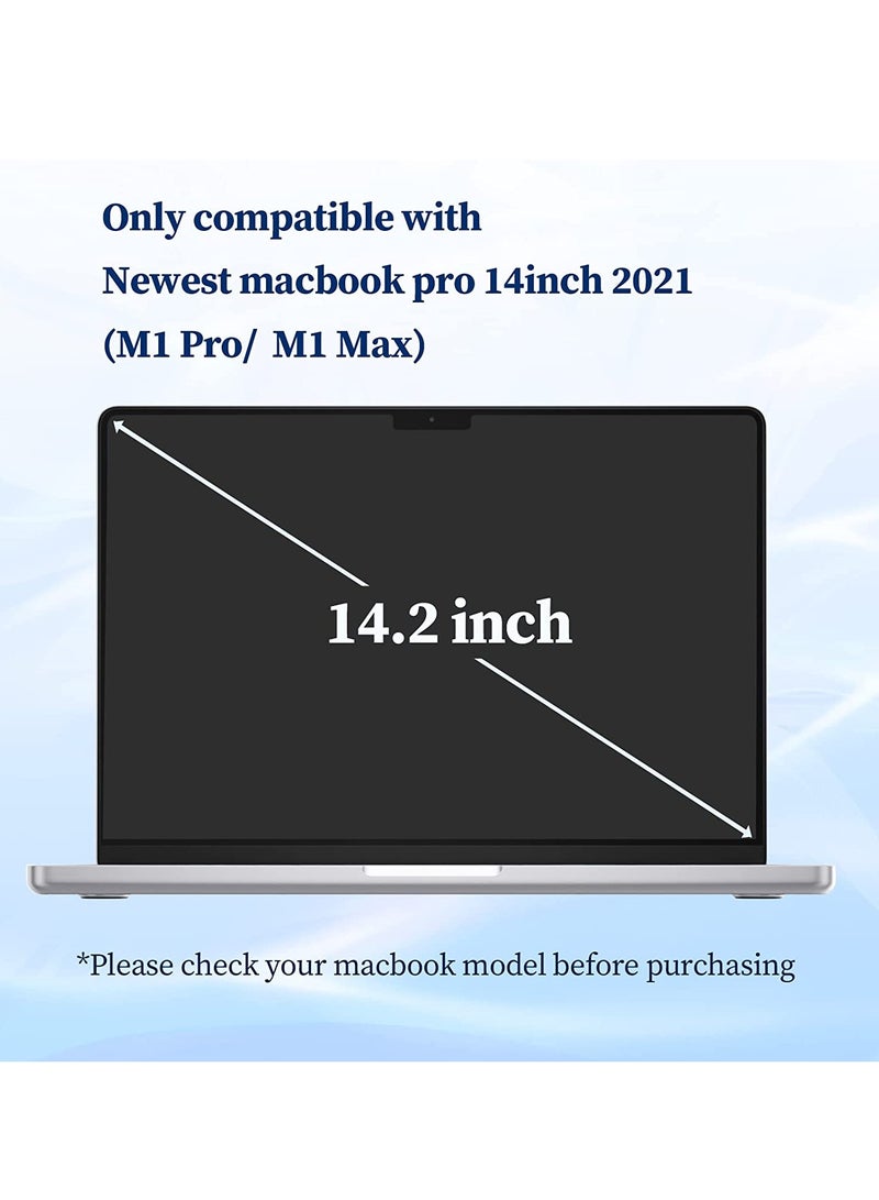 (1 Pack) Blue Light Screen Protector for MacBook Pro 14 Inch 2021--2024(M4/M3/M2/M1), Anti Glare Filter Blocking Computer Shield, Eye Protection High Definition Matte Laptop Soft Film - Image 2