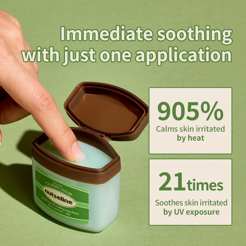 nutseline Cica Nut Calming Balm -Korean Skin care- dermatologist tested for Sensitive, Irritated Skin, 99% Plant-Based, Hypoallergenic, Vegan (1.69 fl oz) - Image 3