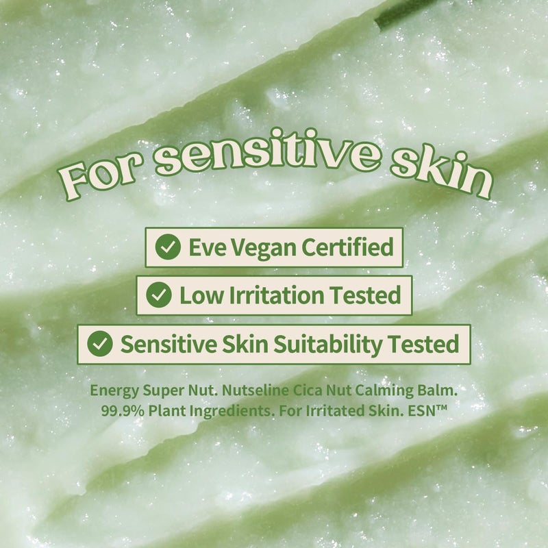 nutseline Cica Nut Calming Balm -Korean Skin care- dermatologist tested for Sensitive, Irritated Skin, 99% Plant-Based, Hypoallergenic, Vegan (1.69 fl oz) - Image 5