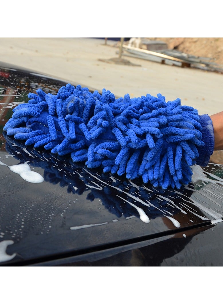 Generic generic Microfiber for Car Cleaning Mitts Tools Premium Chenille Scratch-Free Car Washing Gloves  - Image 3