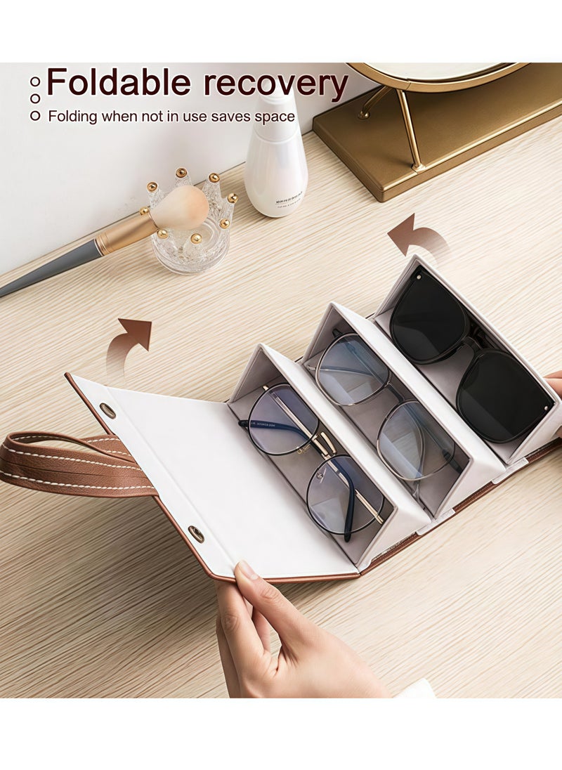 Generic Multi-slot Travel Sunglasses Case -Portable Glasses organizer For Storage & Display Travel Case  - Image 3